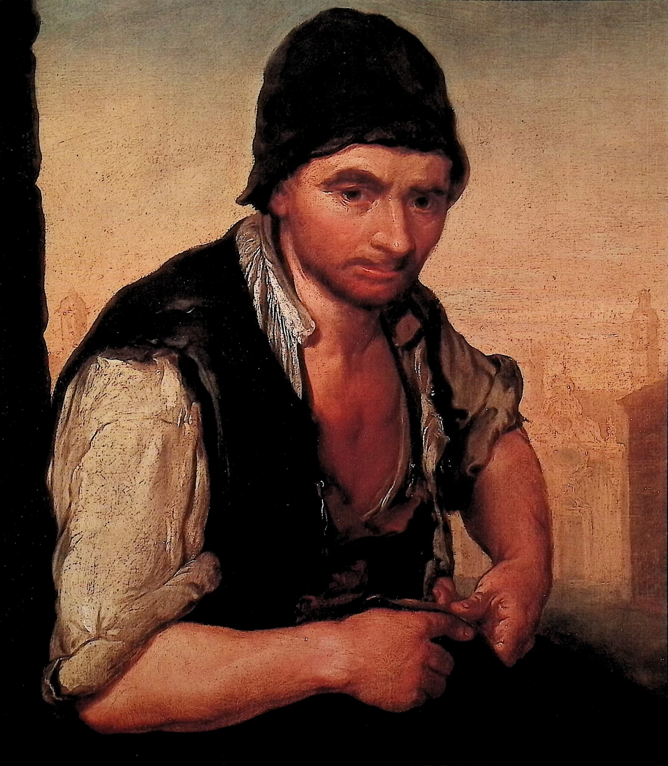Giacomo Ceruti, il Pitocchetto - 223, Il ciabattino, dettaglio